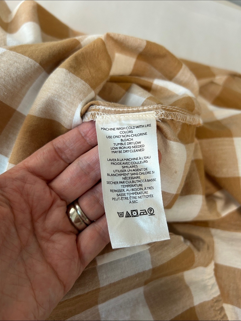 Anthropologie Maeve Bennet Button Down Oversized Buffalo Check Shirt - Picture 6 of 12